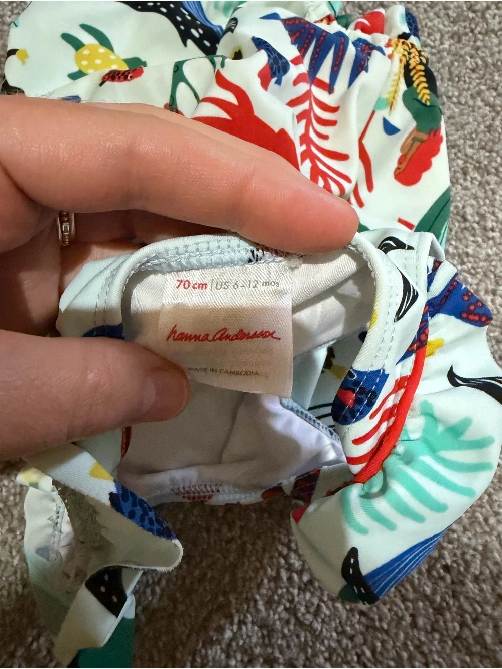 Hanna Andersson Baby Swimsuit size 6-12 mo